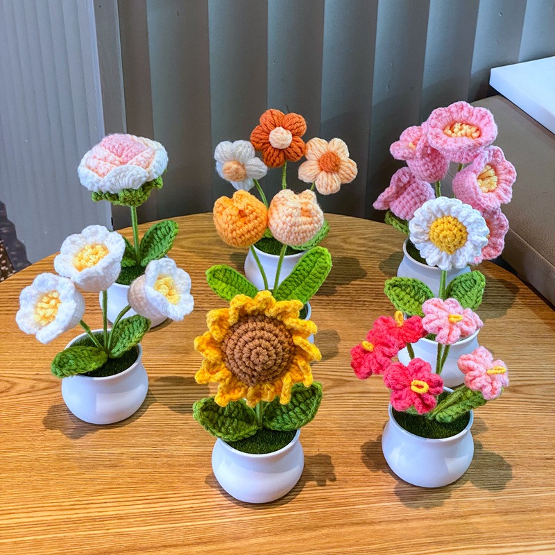 Home Office Depot - 1/2/4 Stuks DIY Handgeweven Mini Ingemaakte