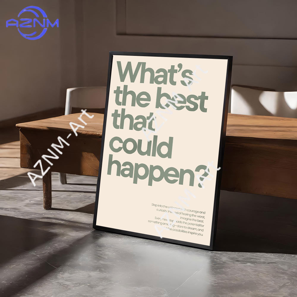 Home Office Inspiration - Minimalistische motiverende citaten inspirerende discipline kunstposter
