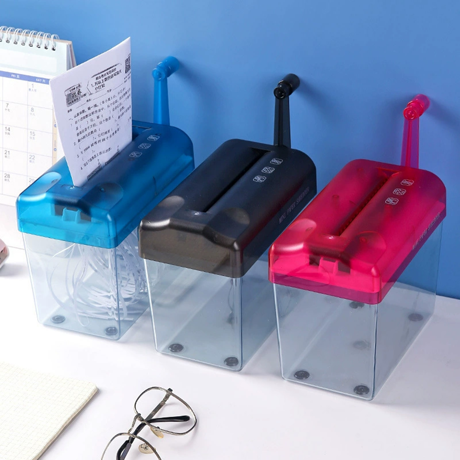 Paper Shredder Micro - Draagbare mini-handshredder voor thuiskantoor Duurzame papierversnipperaar