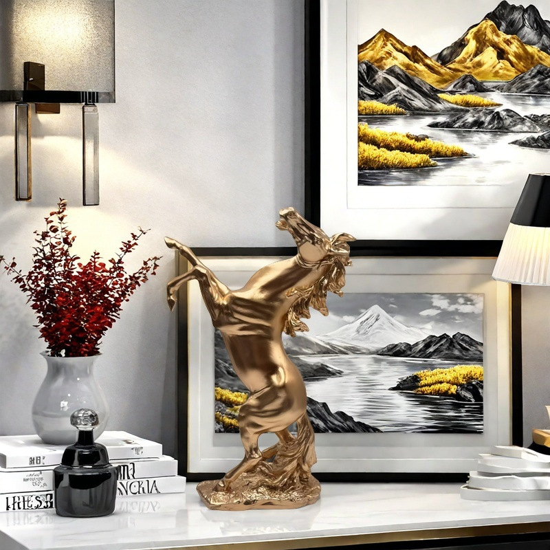 Home Office Means - Licht luxe harsornament betekent succes, woninginrichting,