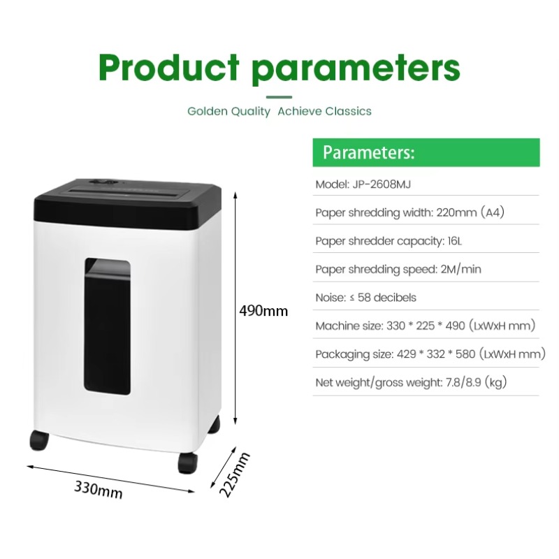Paper Shredder Micro - Kleine micro-gesneden papiervernietigermachine met een capaciteit