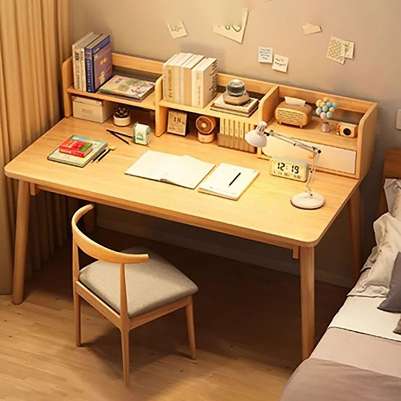 Home Office Furniture Sets - Moderne houten computerbureau en stoelenset Slaapkamer