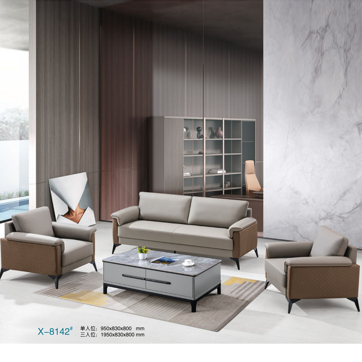 Home Office Furniture Sets - Sectiebank voor receptie met PU-leer, duurzaam