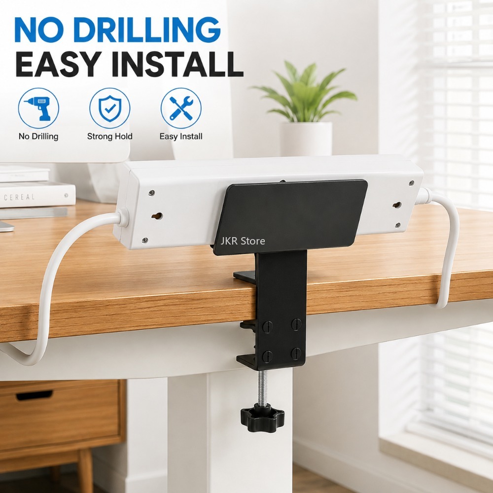 Power Strip Desk - Kabelorganizer voor onder het bureau, houder