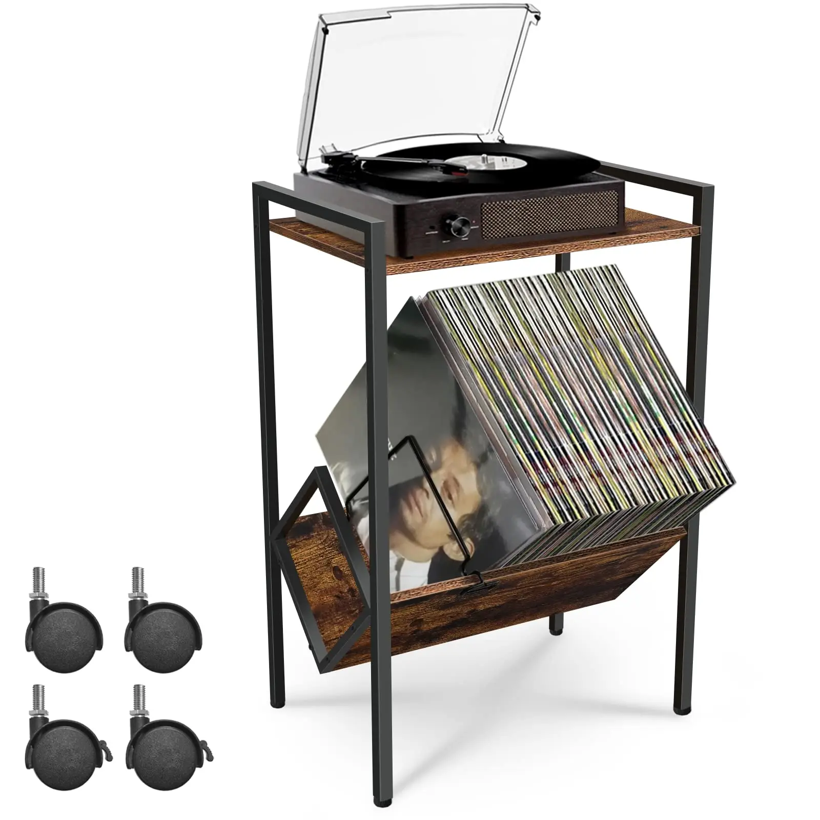 Home Office Of Amazon - 'Tafel Nachtkastje Tot 80 Albums Metalen