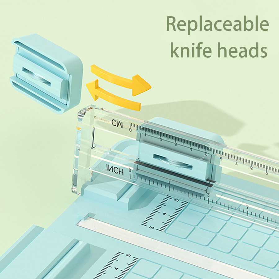 Home Office For Two - 4-in-1 tweerichtings papierknipper, handmatige kantoorpapierknipper, inclusief