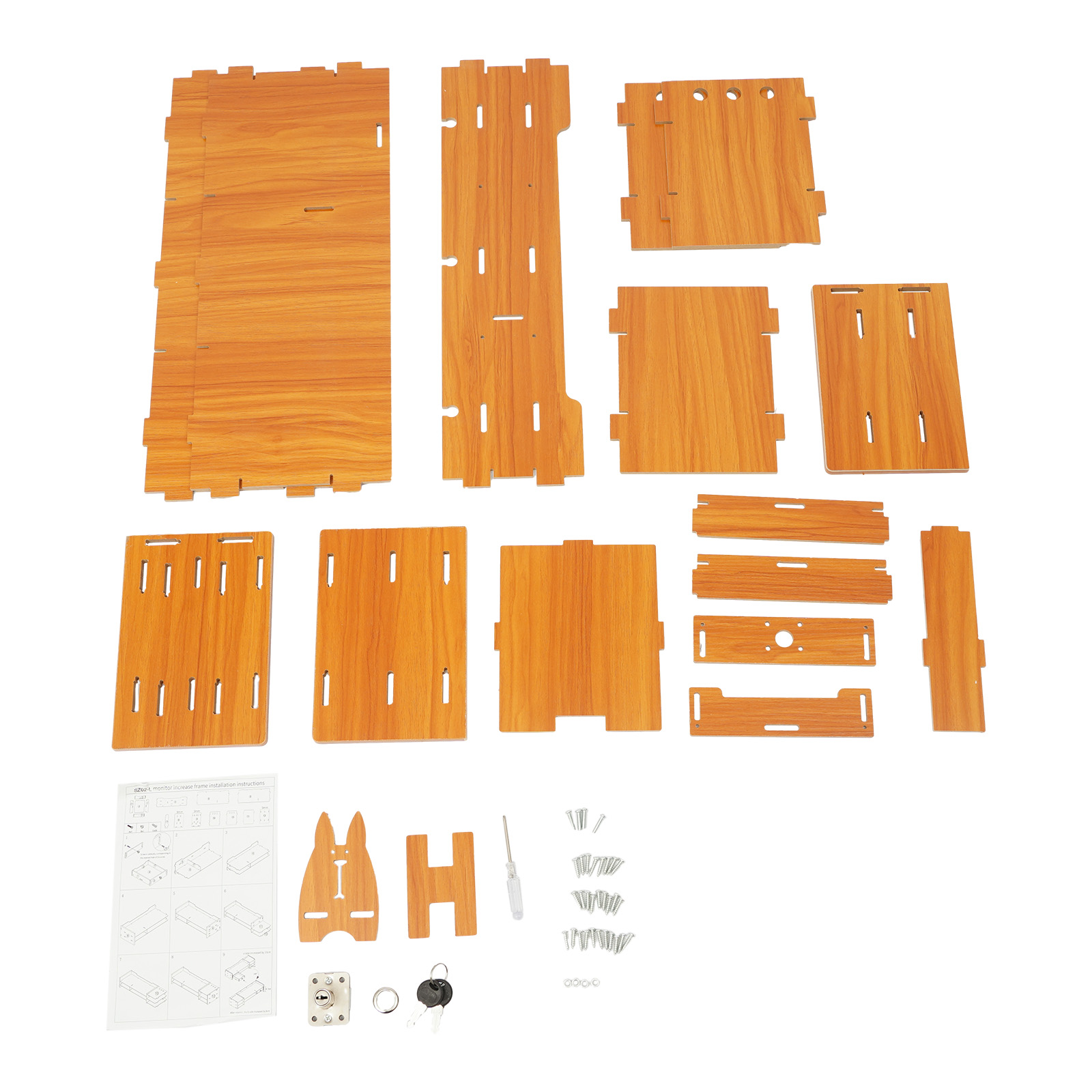Home Office Furniture Sets - Ergonomische MDF monitorstandaard met 3 afsluitbare