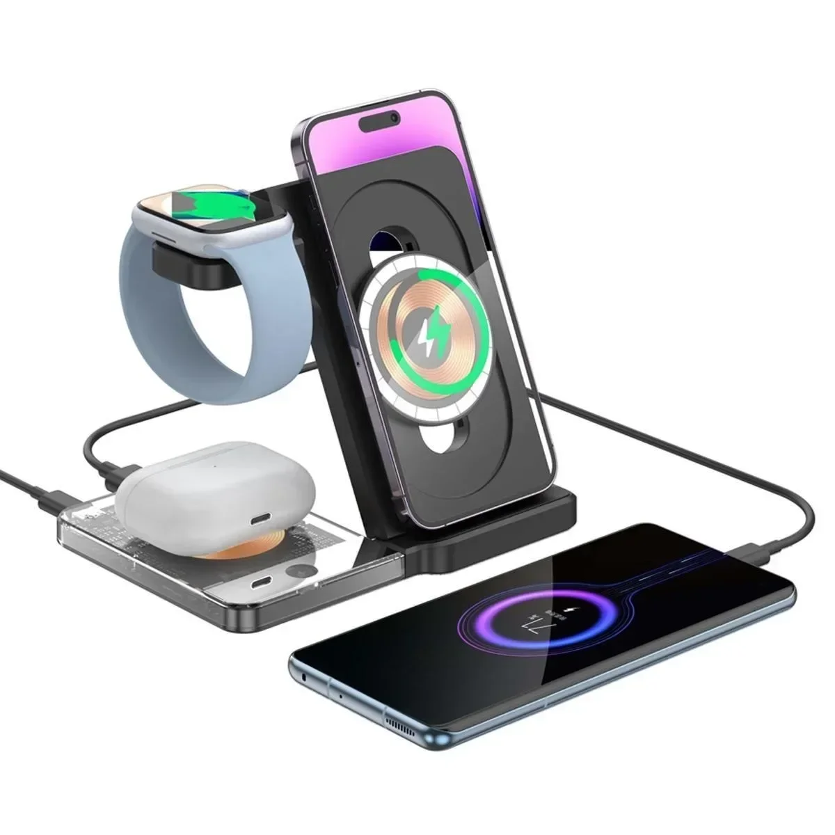 Home Office Pro - 15W MagSafe-compatibele draadloze opladerstandaard - Snel