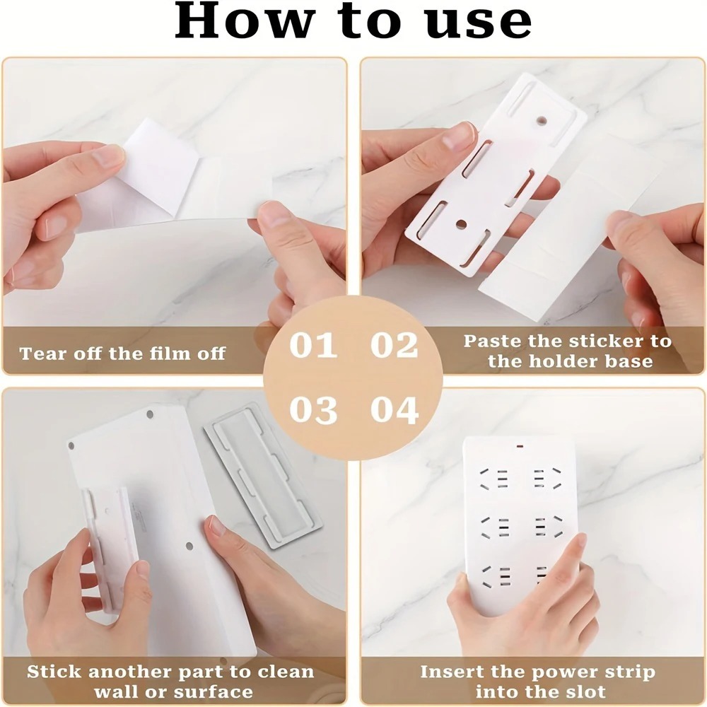 4-delige wandmontage stekkerdo - Power Strip Desk recensie en prijs