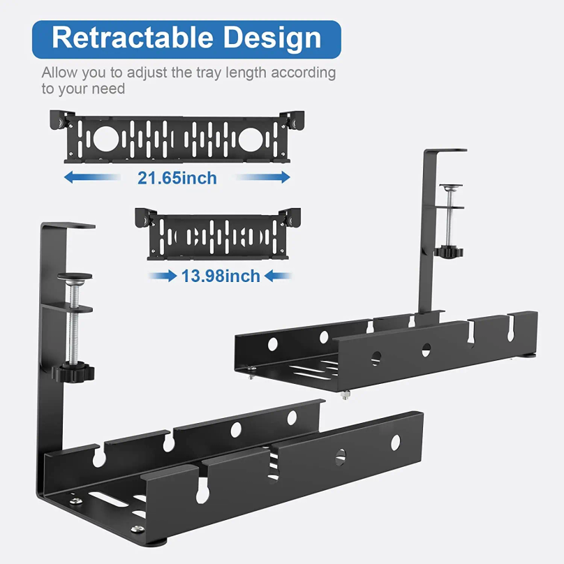 Geen boren nodig, uittrekbare  - Power Strip Desk recensie en prijs