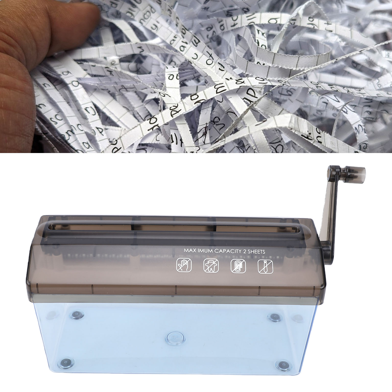 Mini Hand Crank Shredder Draag - Paper Shredder Micro recensie en prijs