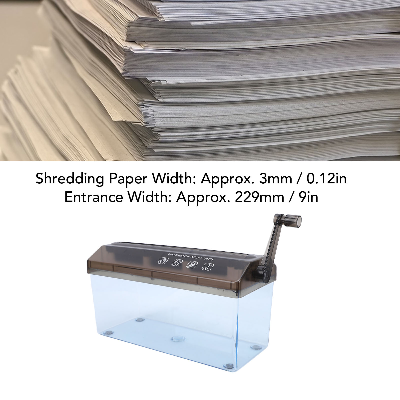 Mini Hand Crank Shredder Draag - Paper Shredder Micro recensie en prijs