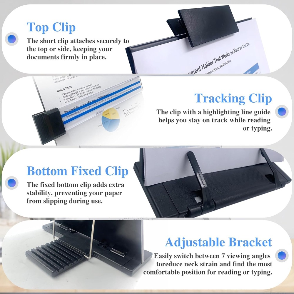 Verstelbare bureaudooshouder m - Document Holder Stand recensie en prijs