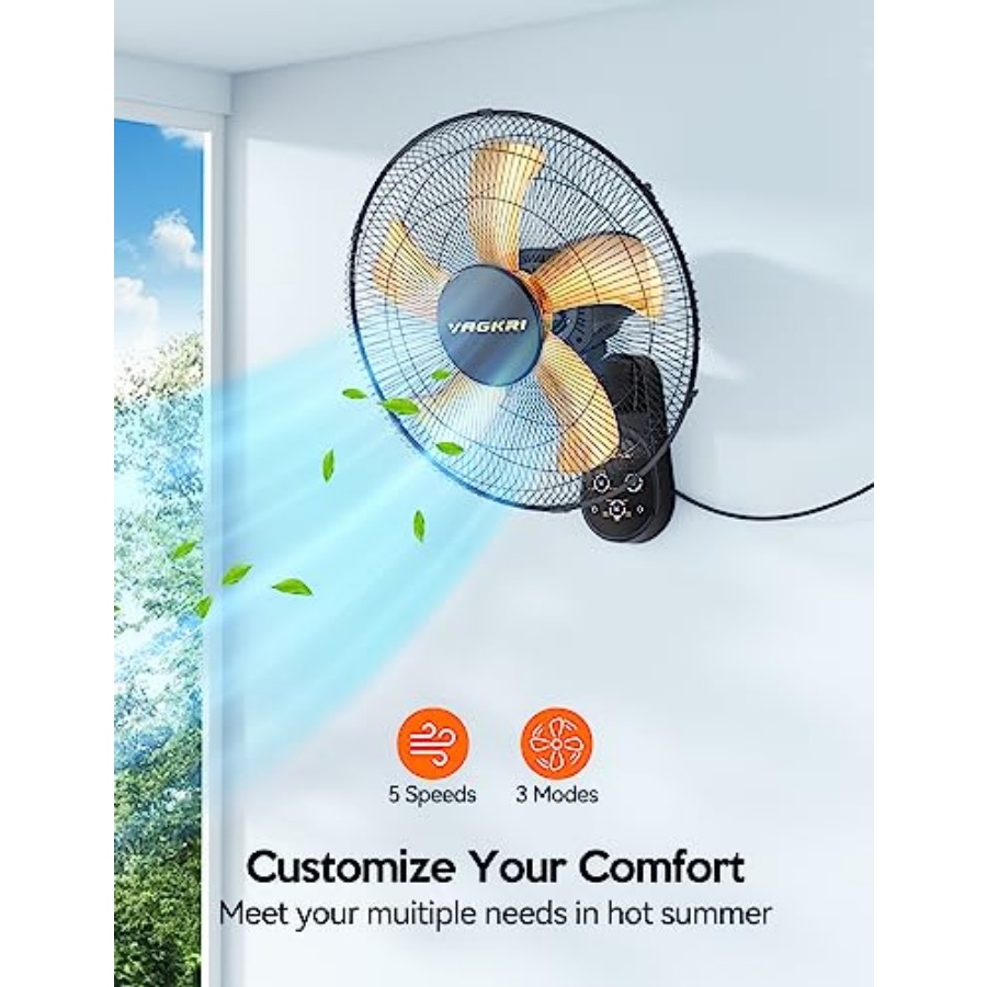 Wandmontageventilator, 16 inch - Home Office Hours recensie en prijs